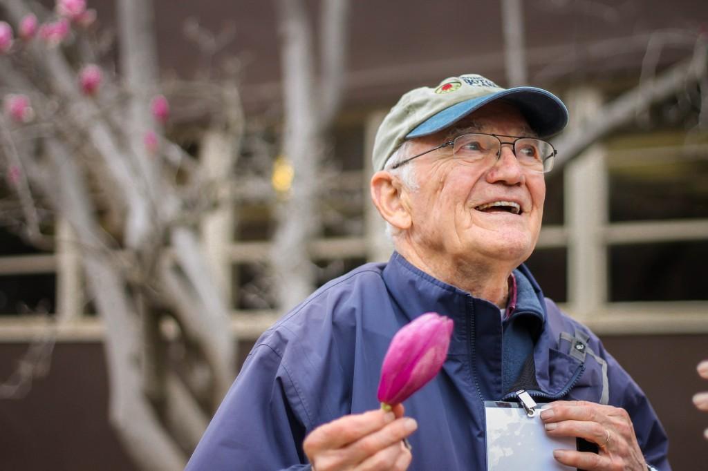 Wes Dempsey, 82, director of the Chico State's arboretum