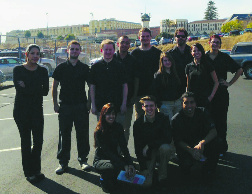 Photograph courtesy of Connor Spiegelman
Criminal justice students pose outside the prison.