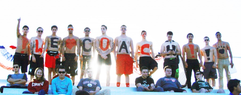 Photo illustration by Norma Loya Chico State’s shirtless cheering section was founded by two resident advisers who befriended many players on the women’s soccer team.