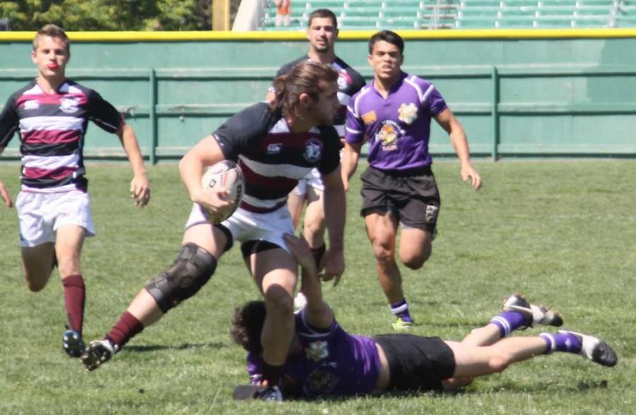 Chico State rugby captain Charlie Brennan competes in a match earlier this season. Photo credit: Salahadin Albutti