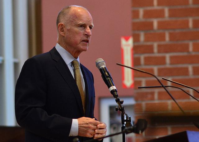 Governor Jerry Brown. Photo courtesy by Neon Tommy via Flickr.