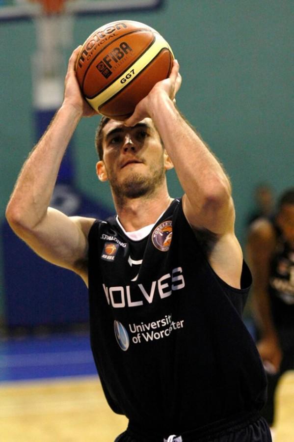 Former Chico State basketball player Sean Park prepares to take a shot for his new team overseas. Photo courtesy Sean Park