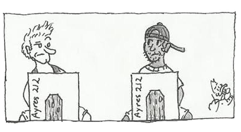 Comic strip by Mickey Layson