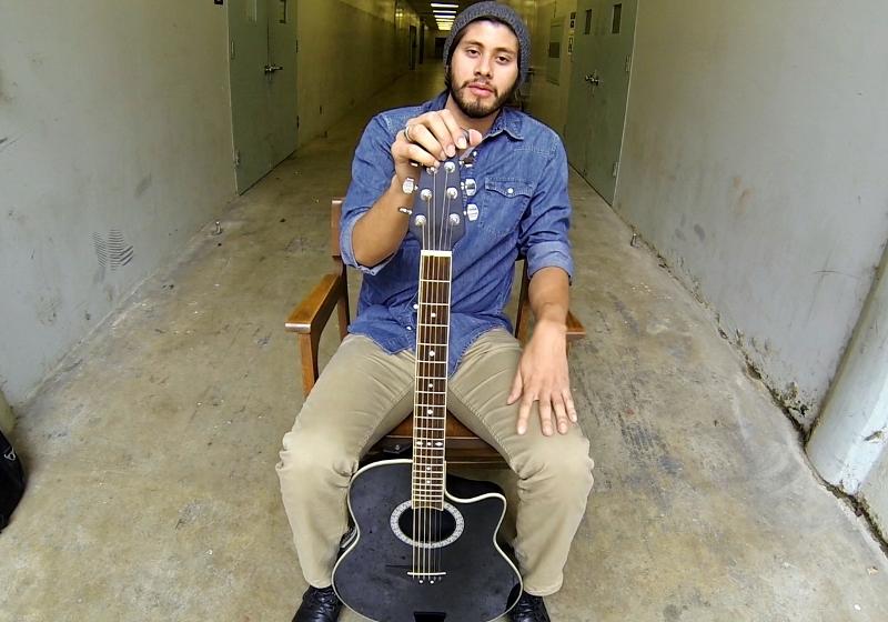 Adan Gonzalez, Chico State senior music industry and recording arts major, is the singer-songwriter behind The Unexpected Guest. Gonzalez returned from a semester abroad in Sweden and released his EP The Machine in March. Photo credit: Jeffrey Fox