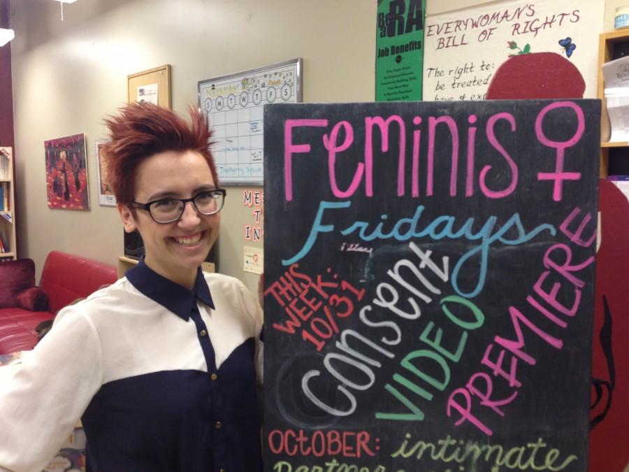 Emilee Hunt, womens program coordinator at the Gender & Equity Sexuality Center. Photo credit: Michaela Sundholm