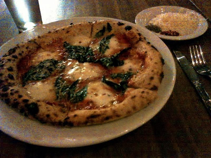 A Red pizza from Grana, a wood-fired foods restaurant downtown. Photo credit: Christina Saschin
