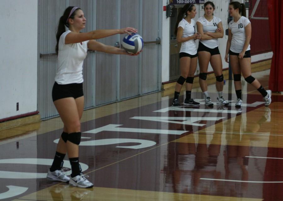 Chico State volleyball player Kristyn Casalino in a match earlier this season Photo credit: John Domogma