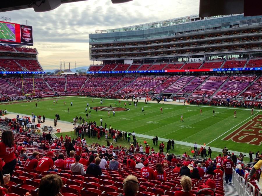A view of the San Francisco 49ers new stadium, Levis Stadium, in Santa Clara. Photo credit: Kevin Lucena