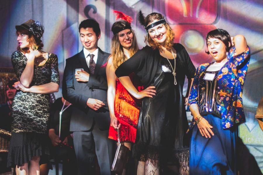 Students in costume.