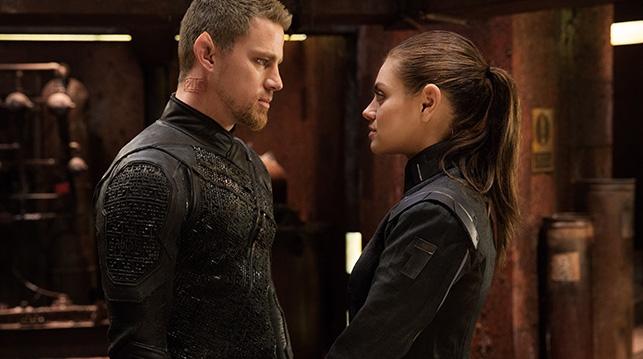 Channing Tatum and Mila Kunis star in Jupiter Ascending, the latest film from Andy and Lana Wachowski. The movie opened in theaters on Feb. 6. Photo courtesy of Warner Bros. Pictures.