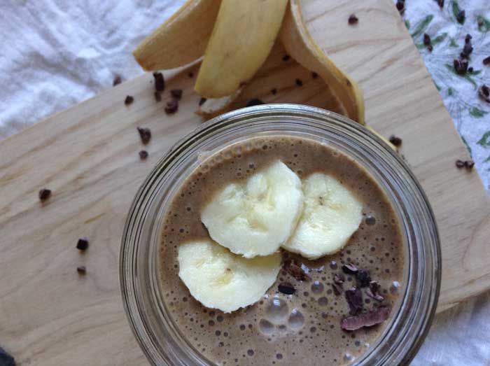 Grace Kerfoot, food columnist, goes over the advantages and benefits that come with making your own homemade nut milks. This banana bread smoothie is made using walnut milk. Photo credit: Grace Kerfoot