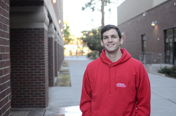 Caleb Meyer, a senior liberal studies major, has lived in a dorm throughout his entire college career. Photo credit: Ryan Pressey