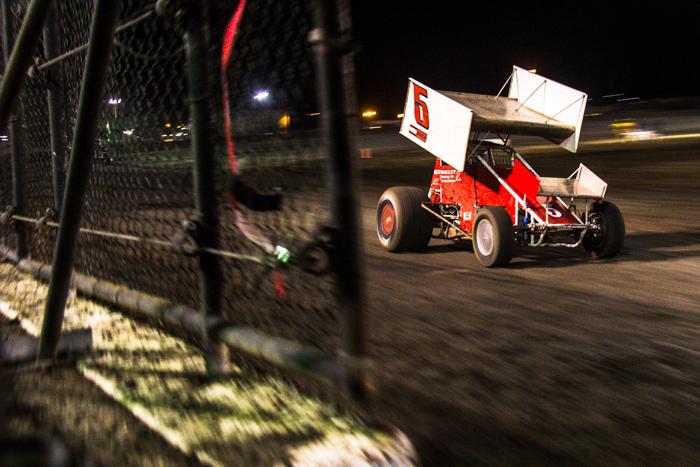 Multiple races for 5 classes were held over the course of the evening at Silver Dollar Speedway, Friday April 17, 2015. Photo by Trevor Ryan
