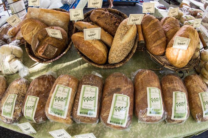 Breads and other baked goods are also popular Farmers market fair. Photo by Trevor Ryan