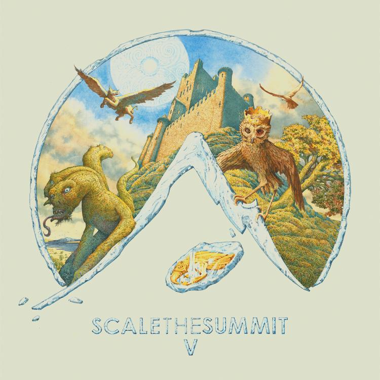 The album cover for Scale The Summits latest release, V. Photo courtesy of Metal Injection.