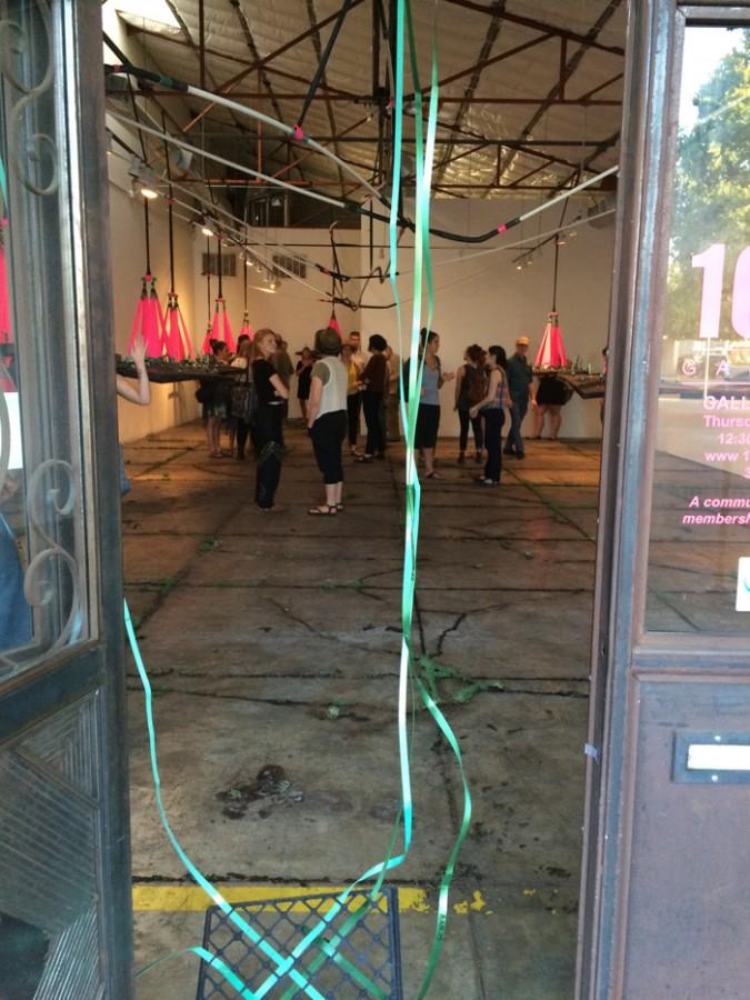 An artistic contraption greets Dooberville visitors at 1078 Gallery. Photo credit: Chelsea Gallegos