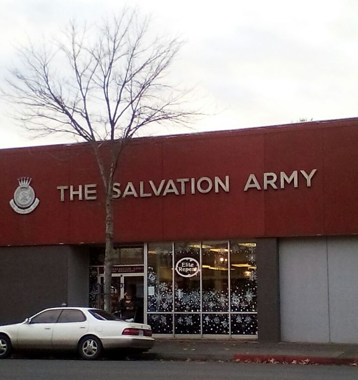 A man who attempted to rob The Salvation Army on Broadway Street has yet to be identified by police. Photo credit: Kindra Robinson