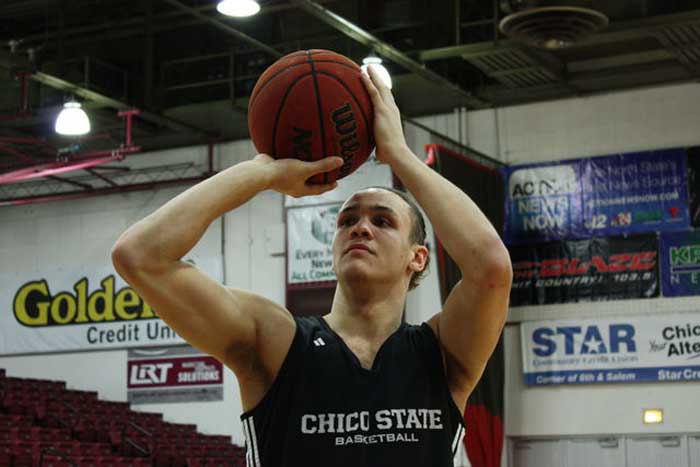 Robert Duncan, a junior at Chico State. is one of the top players on the basketball team. Photo credit: Allisun Coote