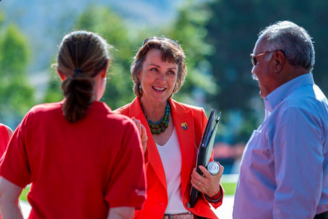 Dr. Gayle E. Hutchinson, is the first female president of Chico State. (Photo courtesy of Chico State). 