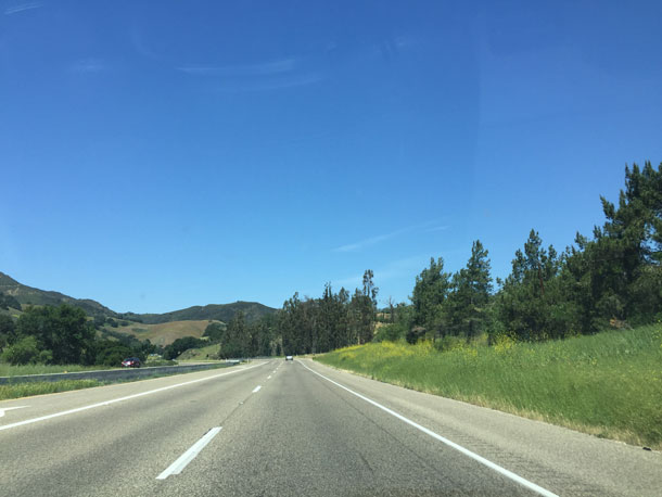 Beautiful views while driving on U.S. Highway 101. Photo credit: Carly Plemons