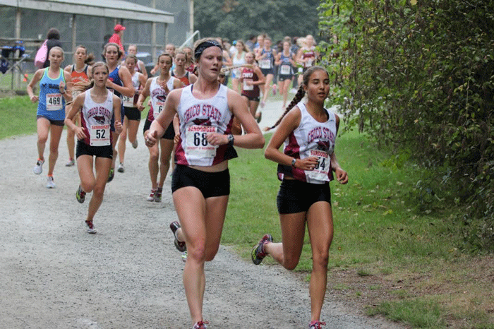 The womens cross country team competes at the Stanford Invitational last year. Photo Courtesy of Gary Towne