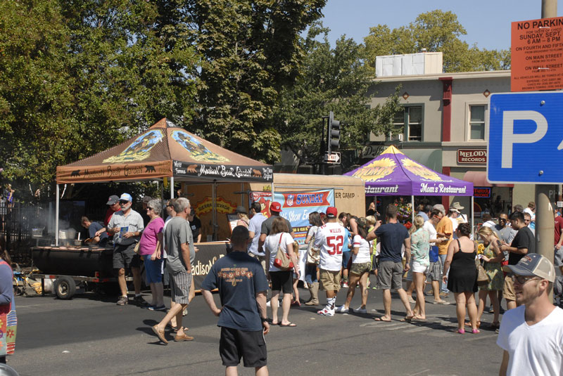 Attendees waiting for their Taste of Chico. Photo credit: Courtesy of Downtown Chico Business Association
