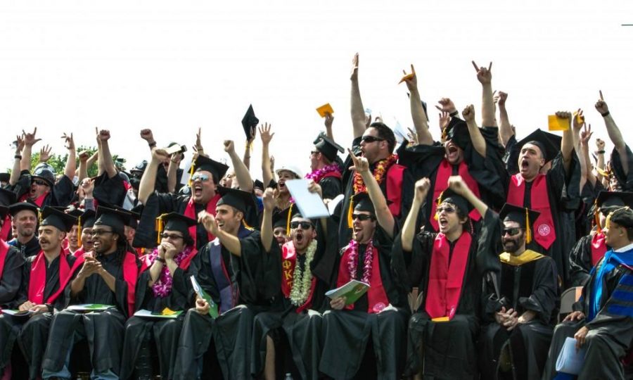 Chico+State+engineer+students+cannot+contain+their+excitement+to+receive+their+diplomas+at+spring+2014+graduation+ceremony.+Photo+credit%3A+Chelsea+Jeffers