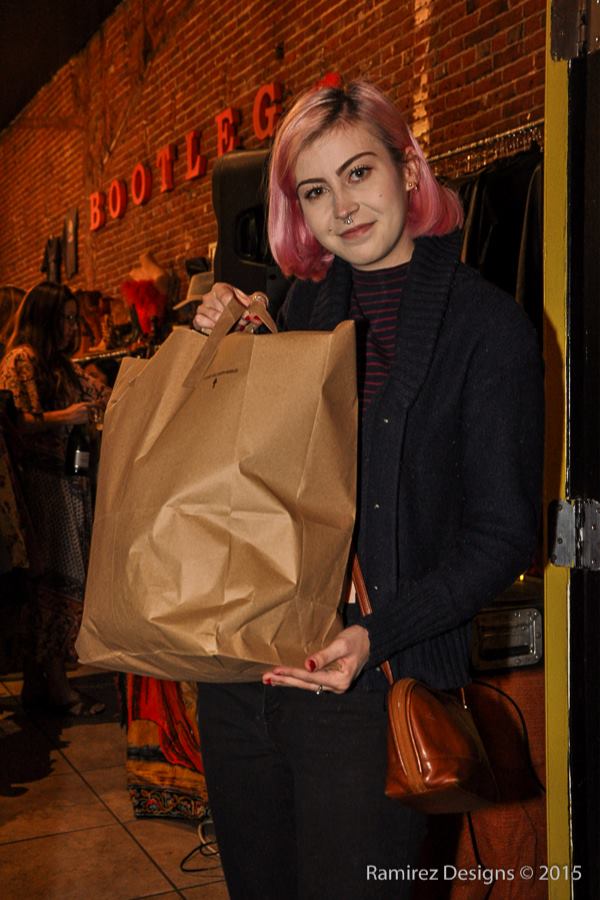 A participant at the Boutique Crawl 2015 courtesy of Susan Reed, owner of Bootleg.