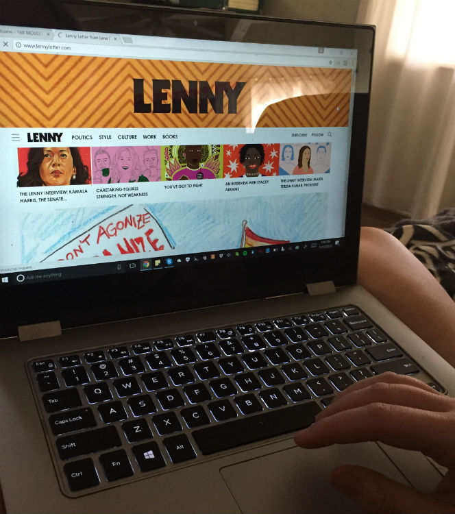 Lenny Letter is a feminist online newsletter that inspires women to share their experiences. Photo credit: Carly Plemons