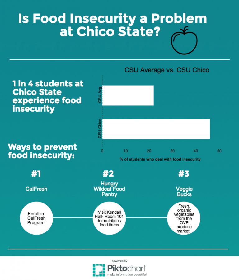 Is food insecurity a problem at Chico State? Photo credit: Alejandra Fraga