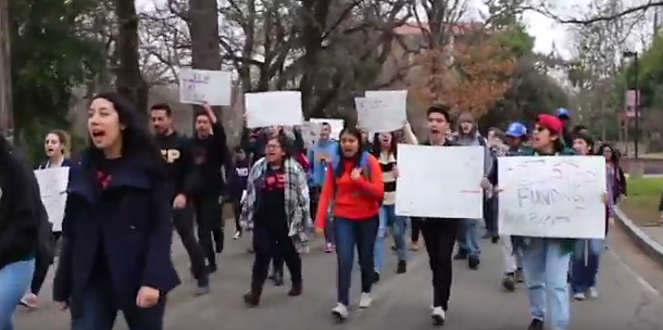 Chico State students march against tuition increase