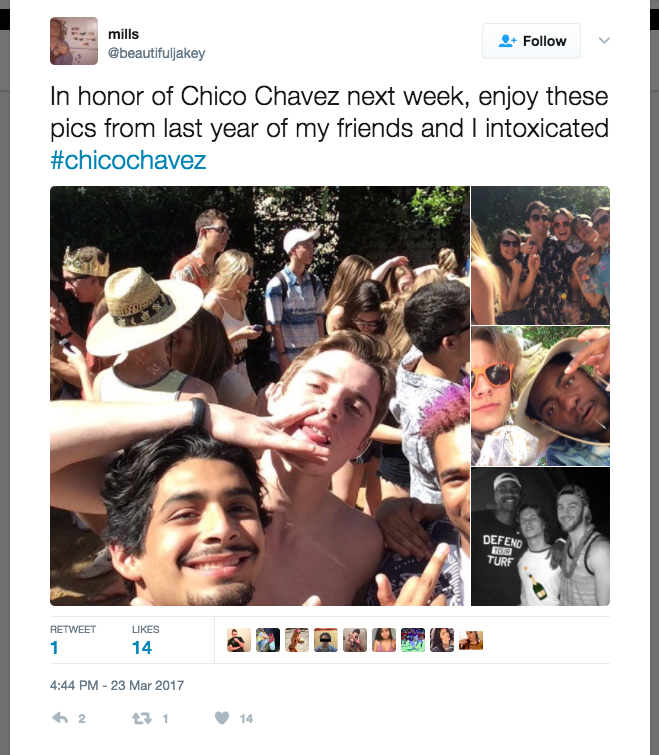 Twitter+screenshot+that+depicts+the+student+excitement+surrounding+Ceasar+Chavez+day.+Photo+credit%3A+Nicole+Henson
