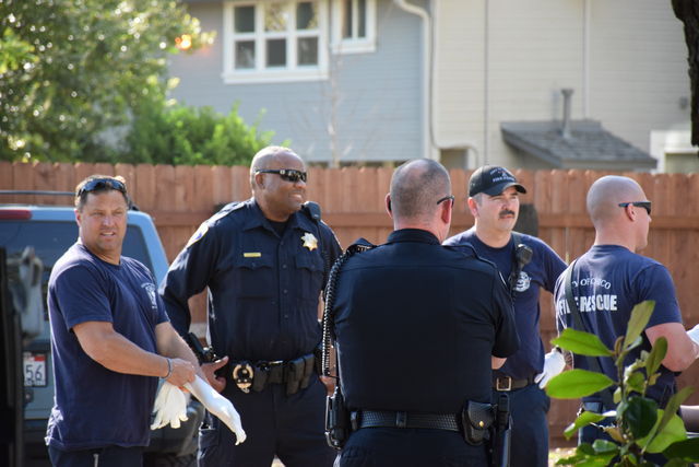 Police officers patrolling the streets of Chico during Cesar Chavez weekend last year. Photo credit: Michael Catelli