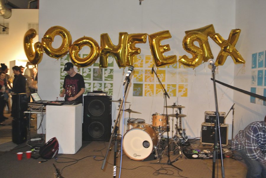 Stage set up for Goonfest X before the show. Photo credit: Natasha Doron