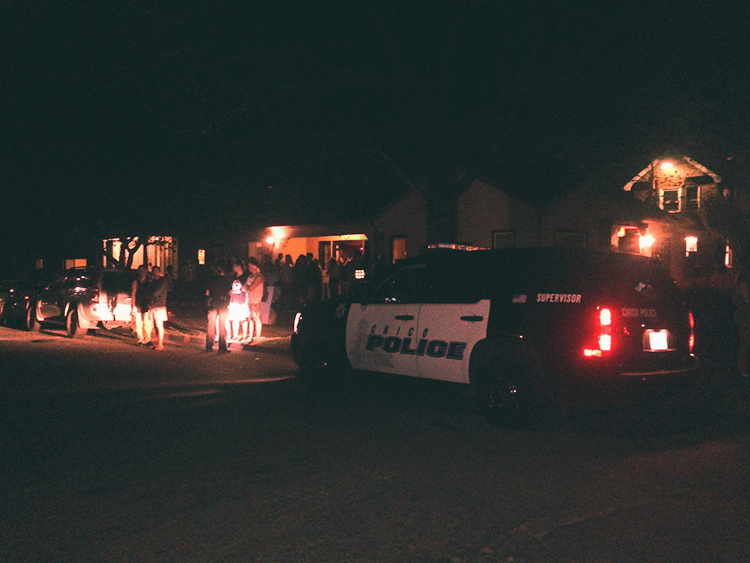 Shots+fired+outside+of+fraternity+annex+house.+Photo+credit%3A+Nicole+Henson