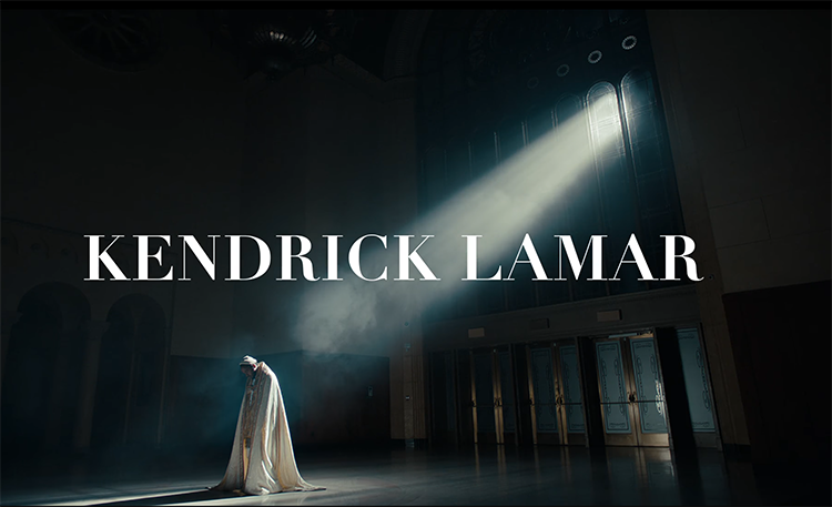 Kendrick Lamar dressed as a priest in the opening scene of Humble. Photo credit: Screenshot from Kendrick Lamars Humble (C) 2017 Aftermath/Interscope