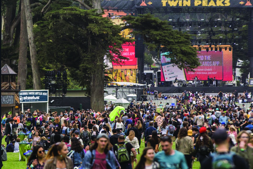A three-day pass to attend Outside Lands costs $375. Amber Campbell of KCSC attended the event for free and was the only college radio representative.