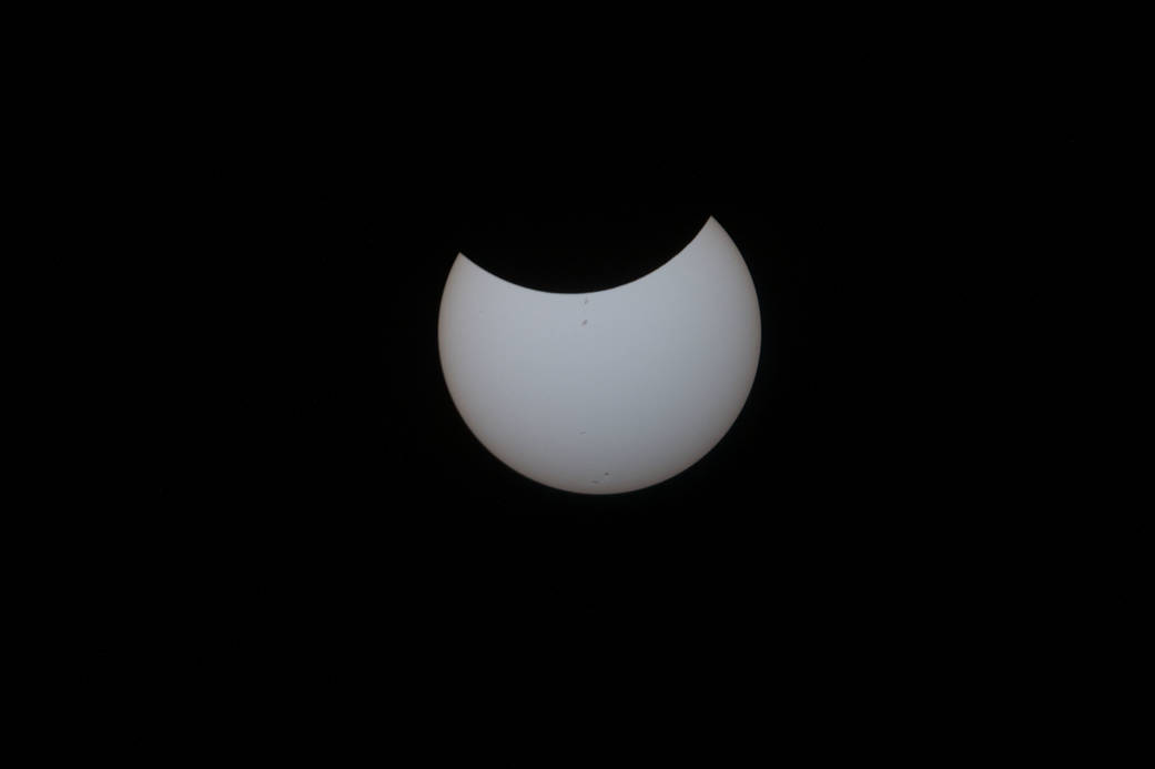 NASA Flight Engineer Randy Bresnik took still images of the eclipse as seen from the unique vantage of the Expedition 52 crew. 