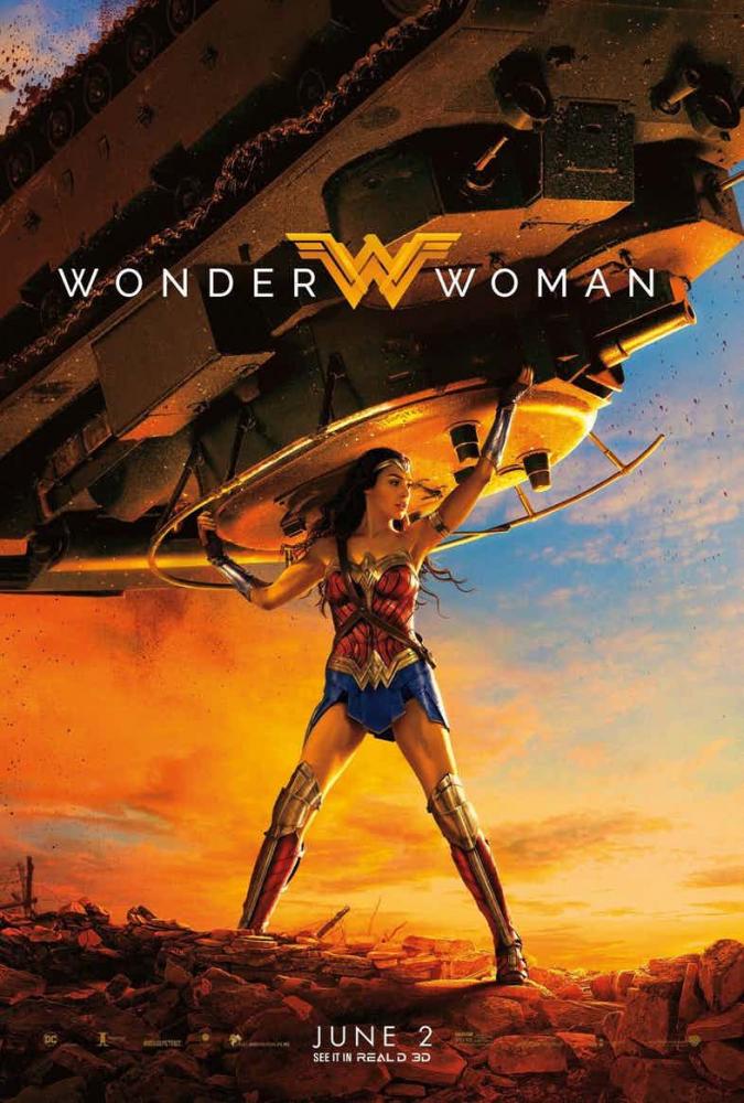 Theatrical release poster of "Wonder Woman"
