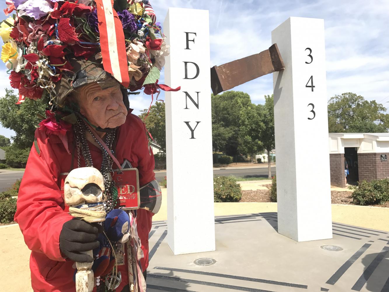 Miller attended the 9-11 rememberance ceremony. Photo credit: Christian Solis