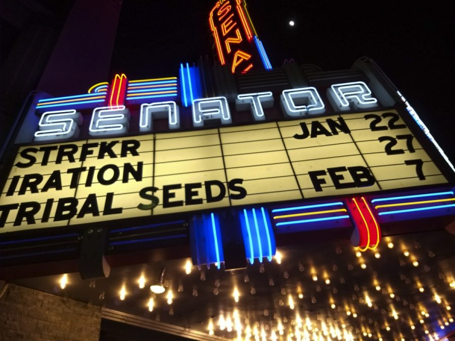 On Saturday January 24th, reggae group Iration took to the stage at the Senator Theater in Chico. All members originally hail from Hawaii, and they are considered one of the leading bands in the genre of sunshine reggae. Photo credit: Anne Chamberlain