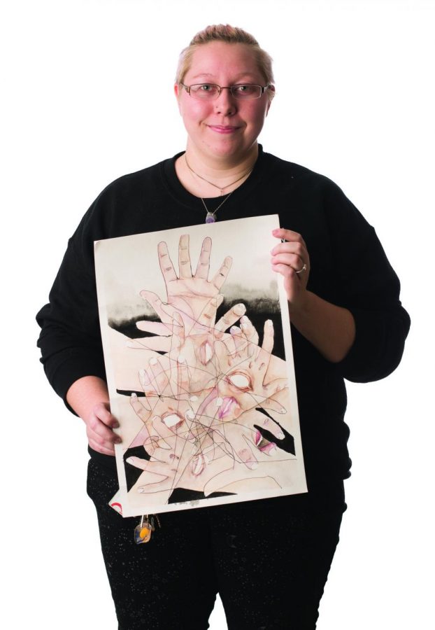 Madison Cockrum has learned art through anime. Photo credit: Sean Martens