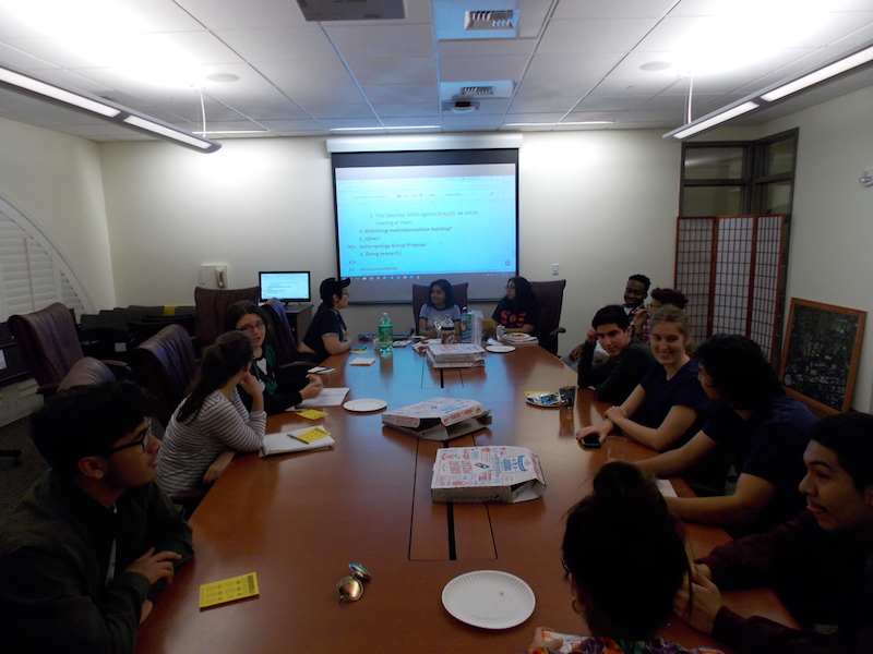Chico Students for Quality Education met Friday to discuss upcoming tuition hikes. Photo credit: Josh Cozine