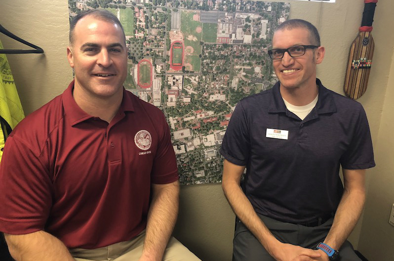Michael Guzzi and Jason Whiteley are lead consultants for information on the new Siskiyou Hall building project. Photo credit: Natalie Hanson