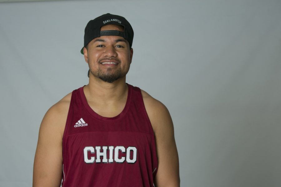 Chico State track and field thrower Joseph Ilaoa hopes to go pro after college. Photo credit: Carly Maxstone