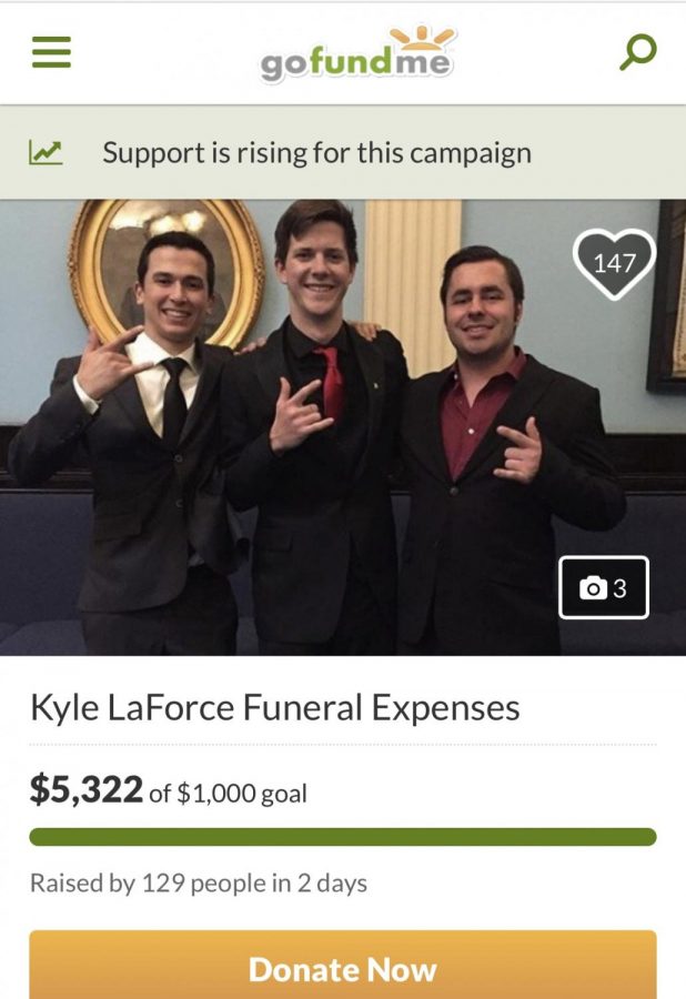 GoFund me page created for Kyle LaForce. Photo credit: GoFund me page