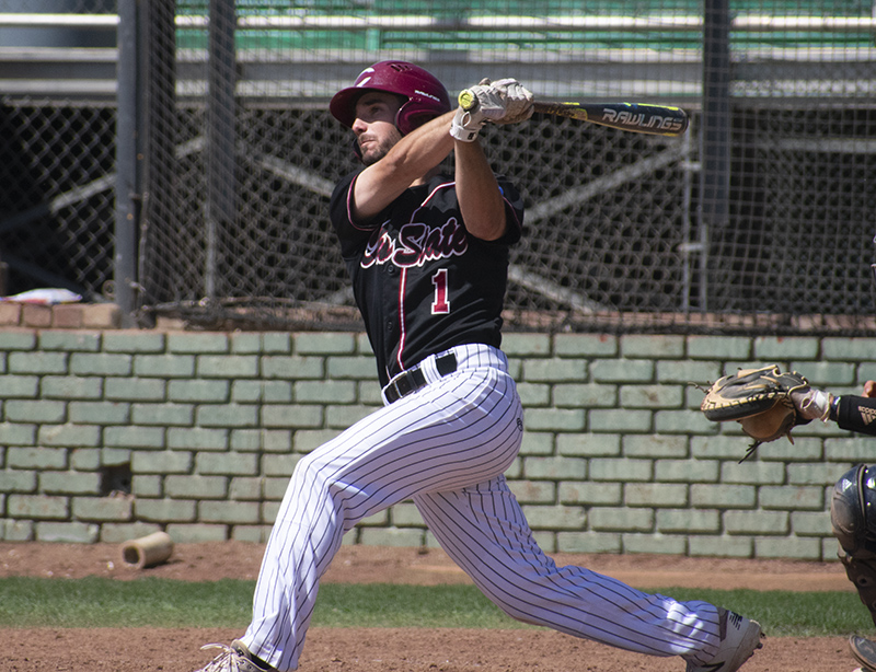 Chico State baseball shortstop Casey Henderson is one of two Wildcats to start in every game this season as of April 22. Photo credit: Martin Chang