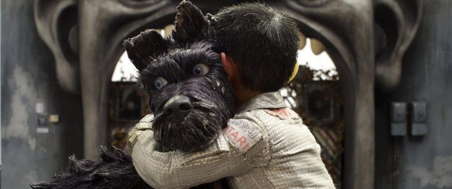 Chief (Bryan Cranston) and Atari (Koyu Rankin) embrace each other in the film, Isle of Dogs.
Fox Searchlight Website Photo