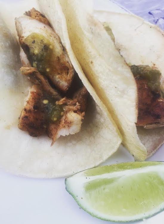Grilled chicken tacos are great to for a spring snack by the pool. Photo credit: Guillermo Felix-Alvor