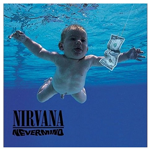 The cover of the album, Nevermind by Nirvana. Image courtesy of DGC Records.